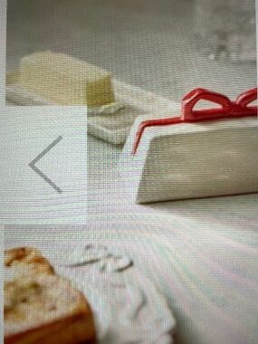❤️ ANTHROPOLOGIE BENEDITA BOW CERAMIC STONEWARE BUTTER DISH NEW